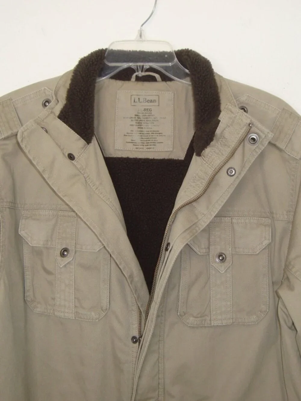 Vintage L.L. Bean Thinsulate Sherpa-Lined Military Field Jacket Gorpcore Hunting
